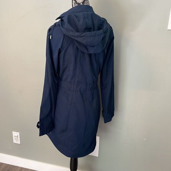 Michael Michael Kors Hybrid Trench Anorak-NAVY-X-Small - Picture 6 of 8